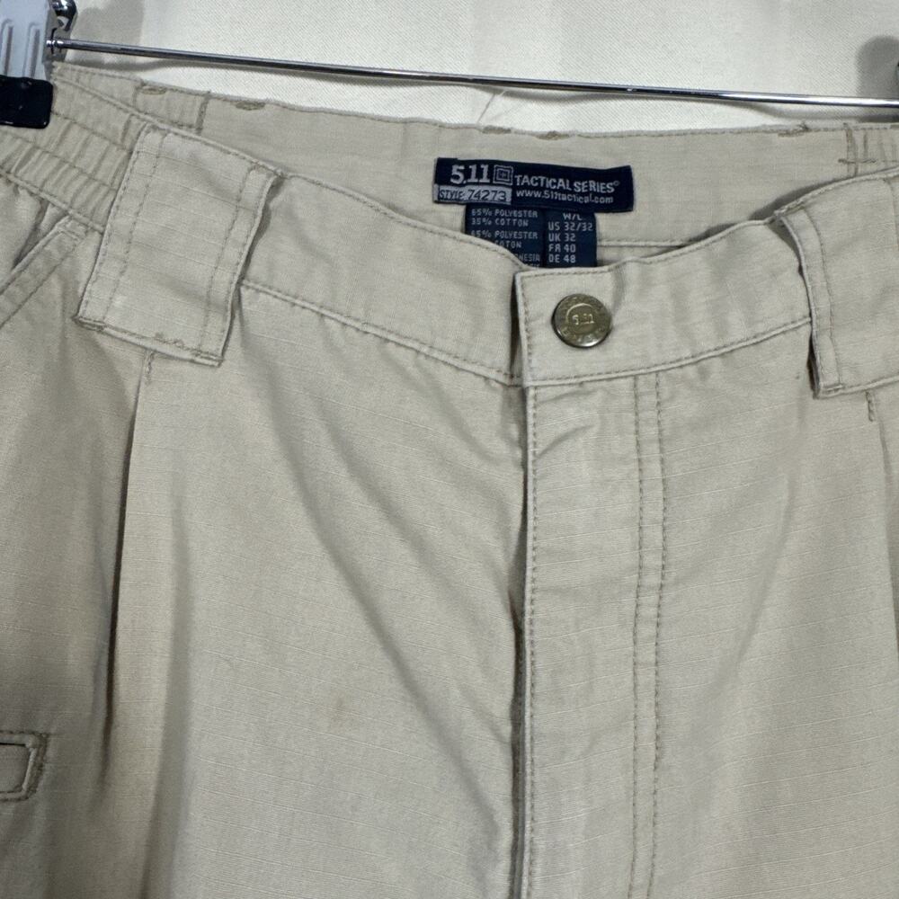5.11 Tactical Series Cargo Pants Khaki Men’s 32x32 Utility Work Hiking 2 Pairs - Picture 14 of 16